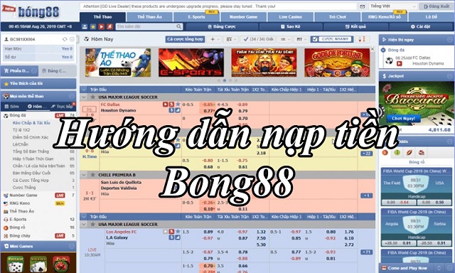 Hướng dẫn nạp tiền Bong88 - mangbong88.bet